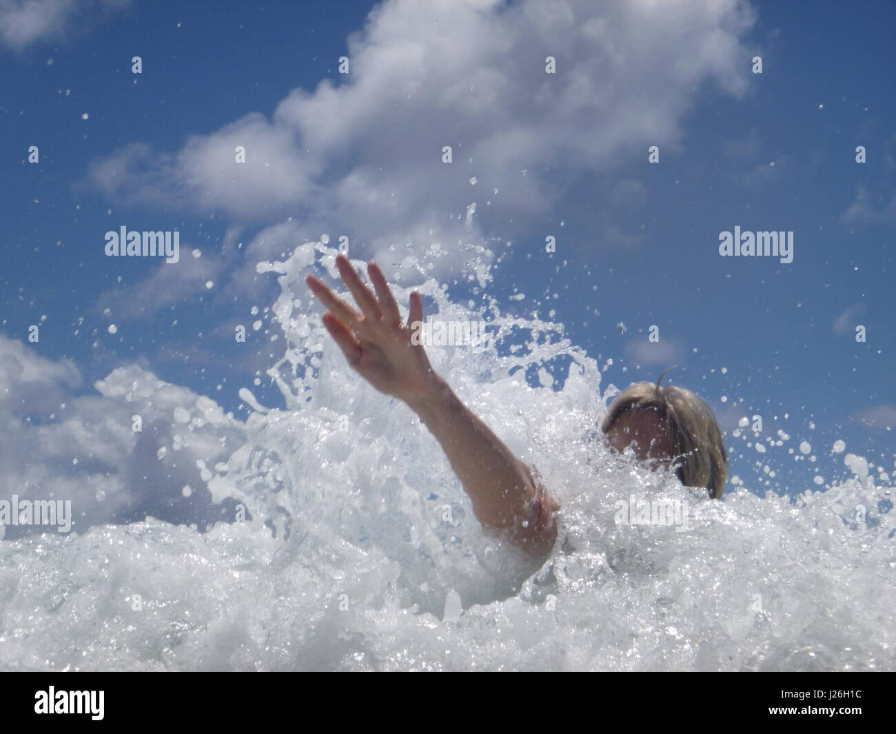 Sommer in der Sonne Spritzen Stockfoto