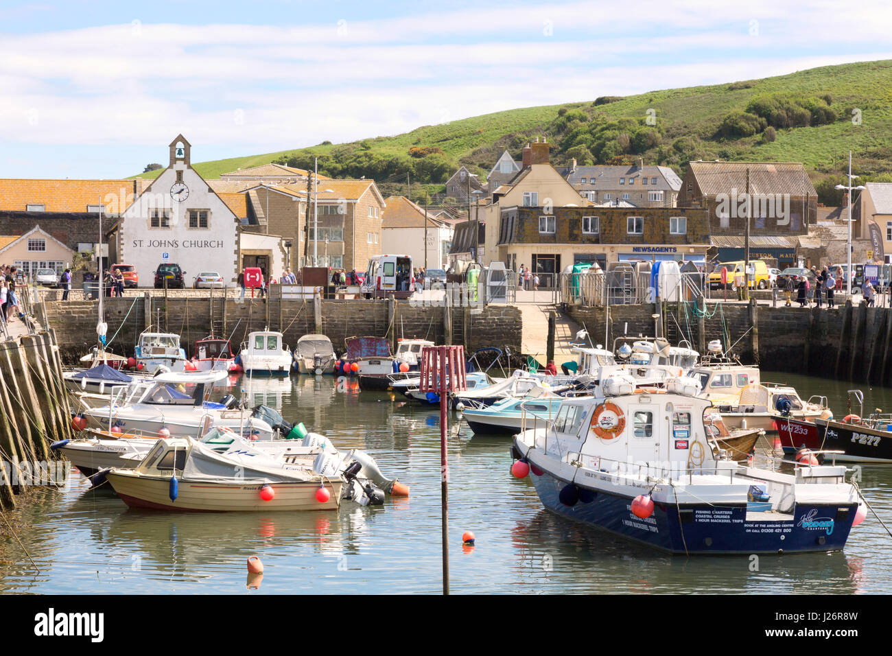 Am Hafen West Bay Dorset UK Stockfoto