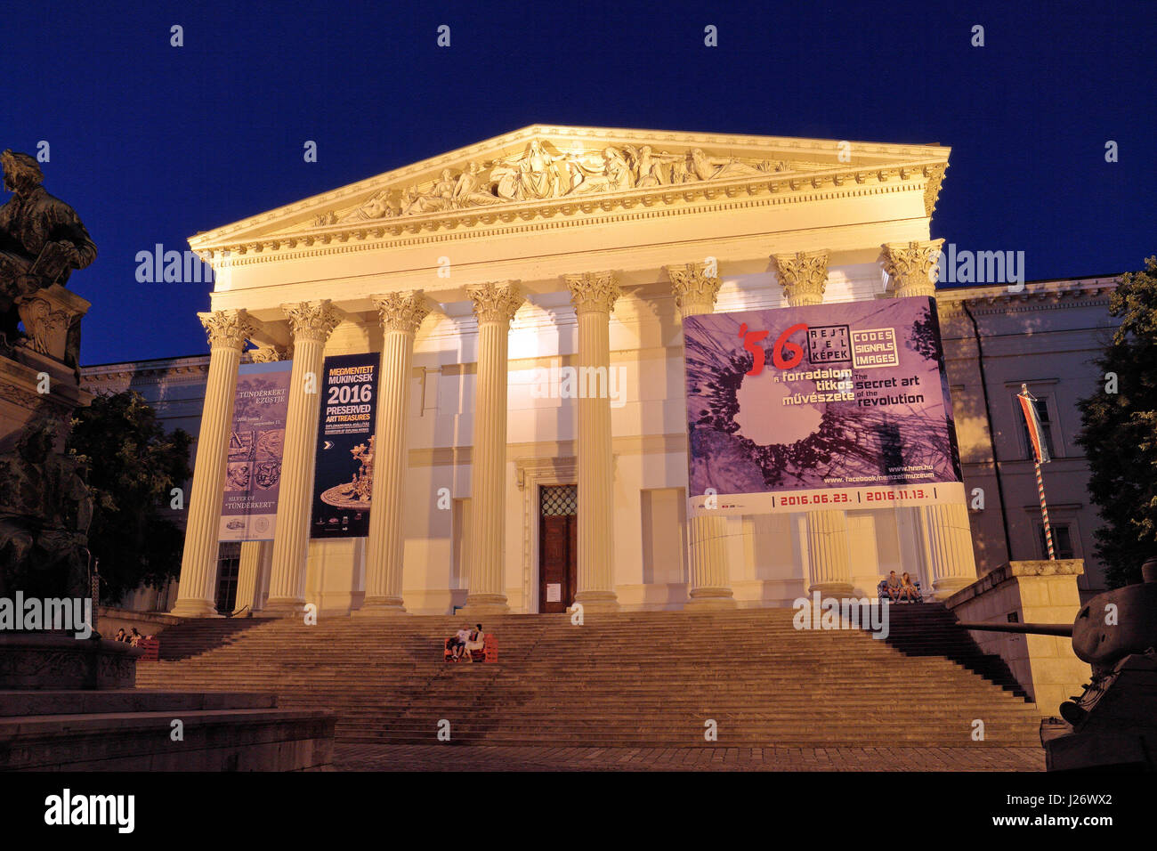 Hungarian National Museum (Magyar Nemzeti Múzeum) in Budapest, Ungarn. Stockfoto