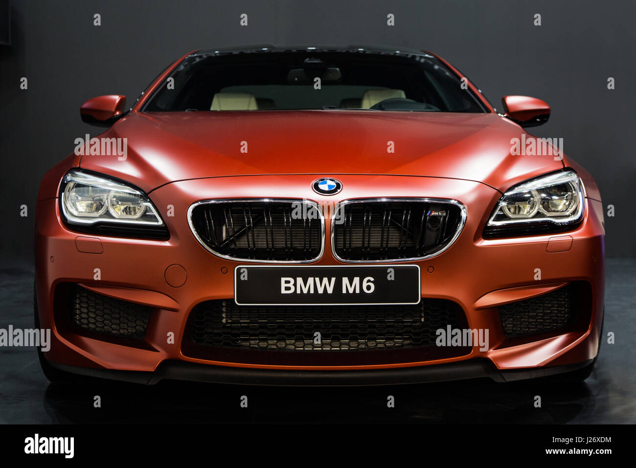Belgrad, Serbien - 23. März 2017: Neuer BMW M6 auf Belgrad präsentiert 53. Internationalen Automobilausstellung - MSA (OICA). Stockfoto