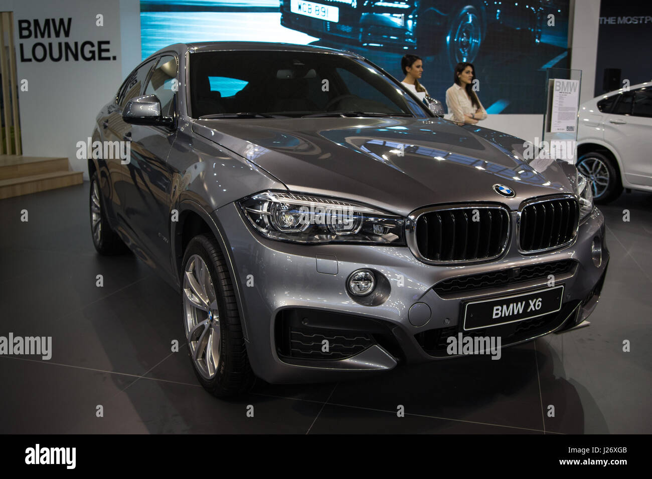 Belgrad, Serbien - 23. März 2017: Neue BMW X6 auf Belgrad präsentiert 53. Internationalen Automobilausstellung - MSA (OICA). Stockfoto