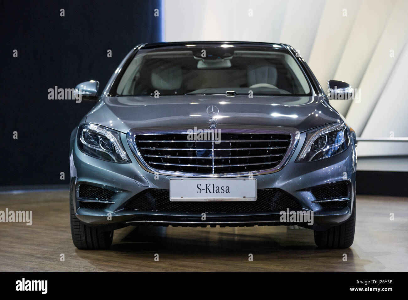 Belgrad, Serbien - 23. März 2017: Neue Mercedes S Class auf Belgrad präsentiert 53. Internationalen Automobilausstellung - MSA (OICA). Stockfoto