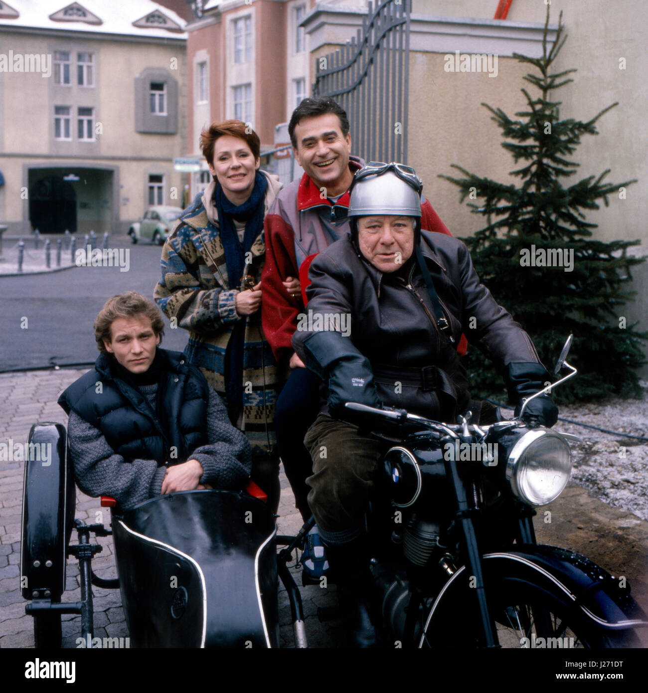 Marienhof, Seifenoper, Deutschland 1992-2011, Monia: Stefan Maaß (Beiwagen), Victoria Brams, Wilm Grummeln, Friedrich Theuring Stockfoto