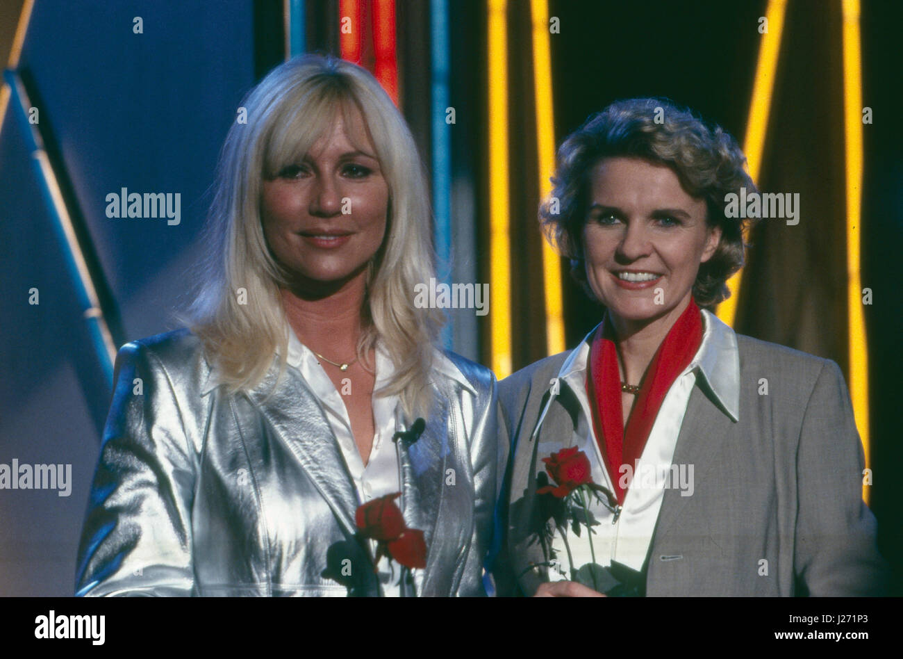 Die deutsche Moderatorin und Romania Hera Lind moderiert mit Susi Müller sterben Show Die deutsche Moderatorin und Romania Hera Lind moderiert mit Susi Müller sterben Show