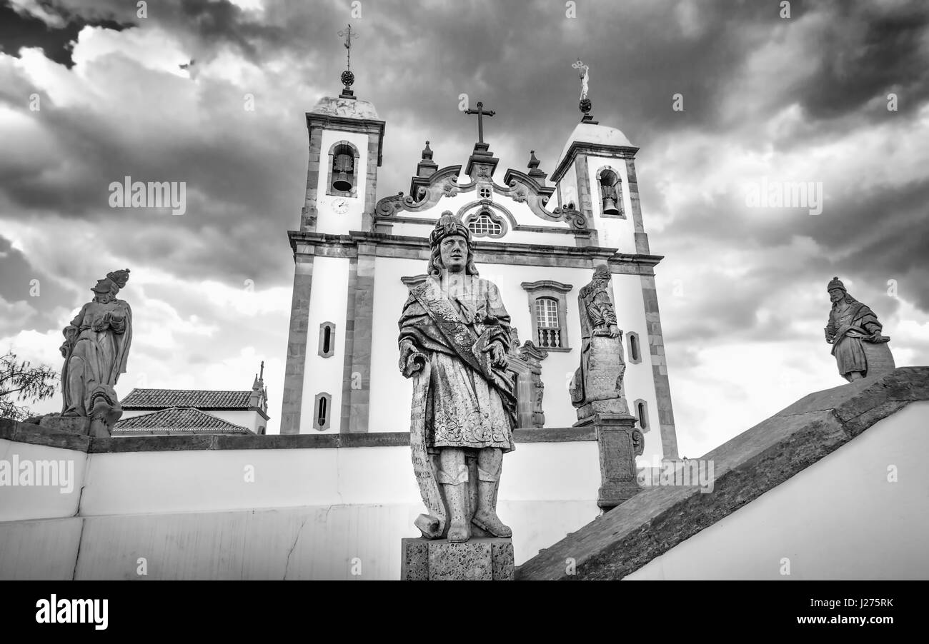 Propheten in der Basilika Bom Jesus de Matosinhos in Minas Gerais, Brasilien Stockfoto