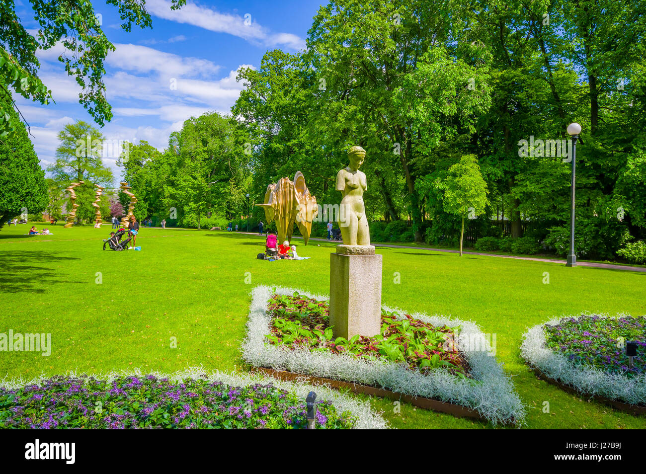 Tradgardsforeningen, der Garten E.v.-Park im Zentrum von Göteborg Stockfoto