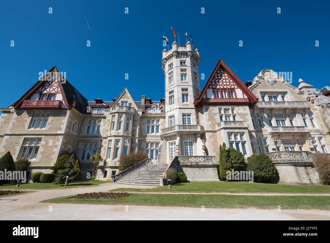 Magdalena-Palast, in Santander, Kantabrien, Spanien. Stockfoto