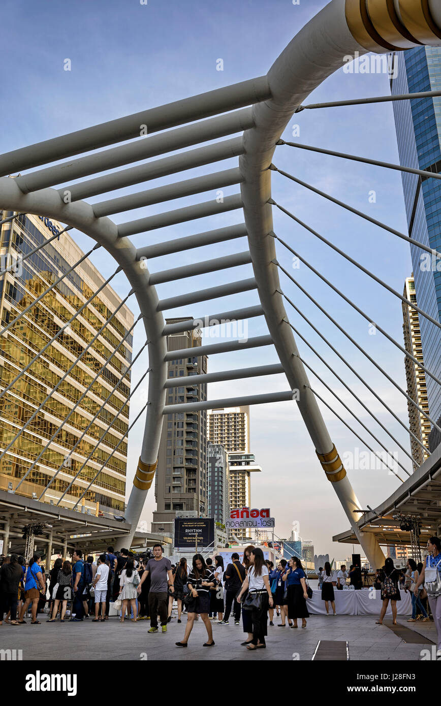 Thailand Architecture Modern, Chong Nonsi BTS Station, Bangkok Stockfoto
