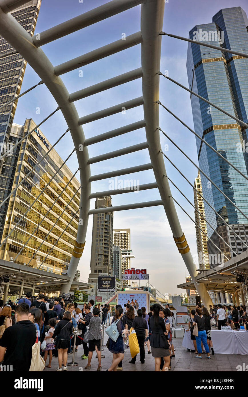 Thailand Architecture Modern, Chong Nonsi BTS Station, Bangkok Stockfoto