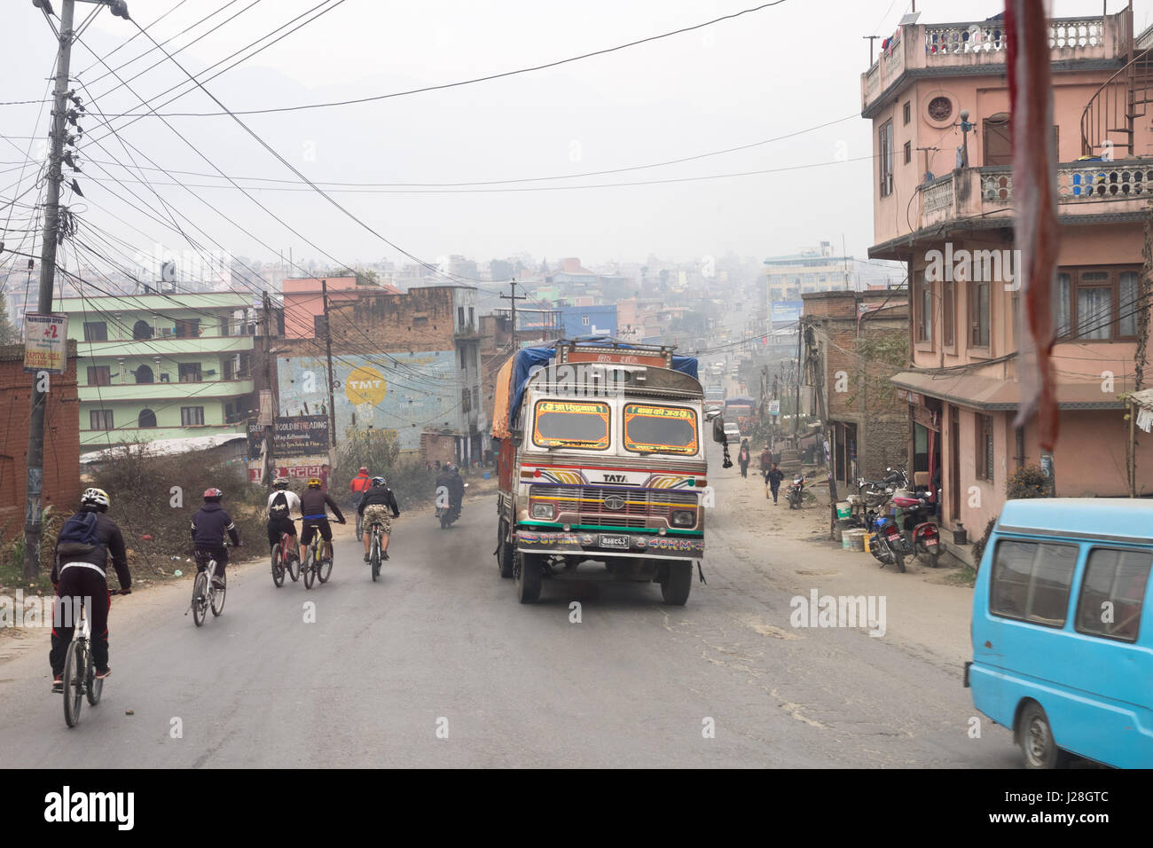 Nepal, Zentralregion, Chandragiri, Annapurna Circuit - Laufwerk Kathmandu nach Bhulbhule - Nepal in Kathmandu Stockfoto