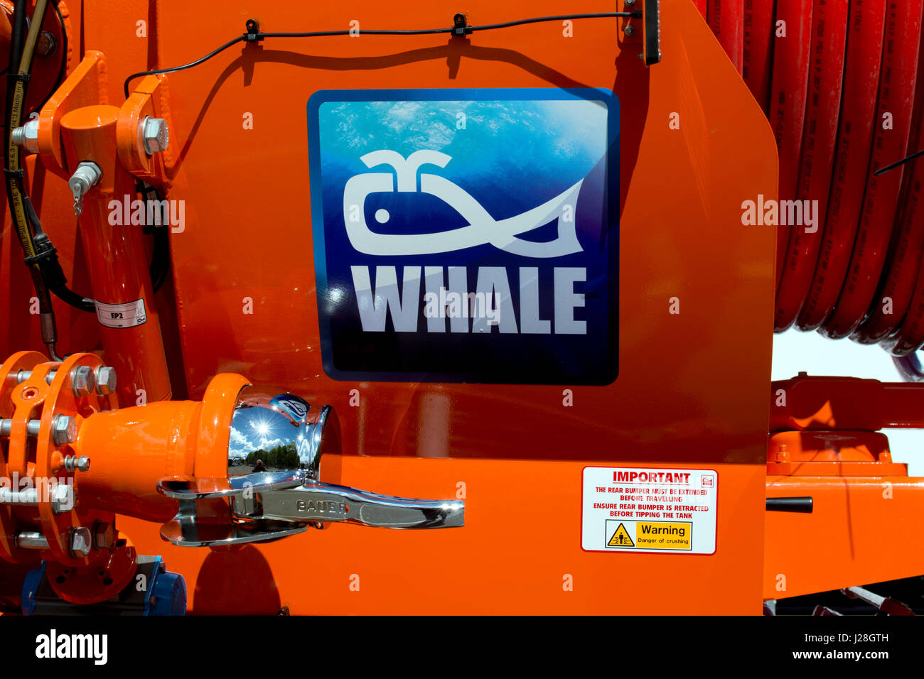 Kaiser Wal Tanker Fahrzeug Detail, Commercial Vehicle Show, NEC, Birmingham, UK Stockfoto