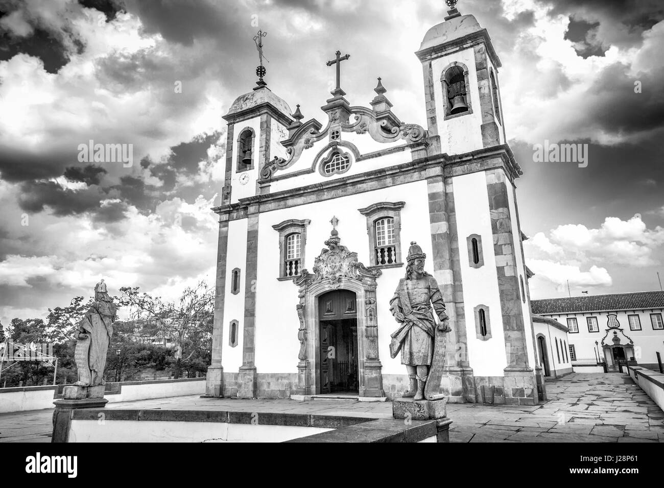 Propheten in der Basilika Bom Jesus de Matosinhos in Minas Gerais, Brasilien Stockfoto