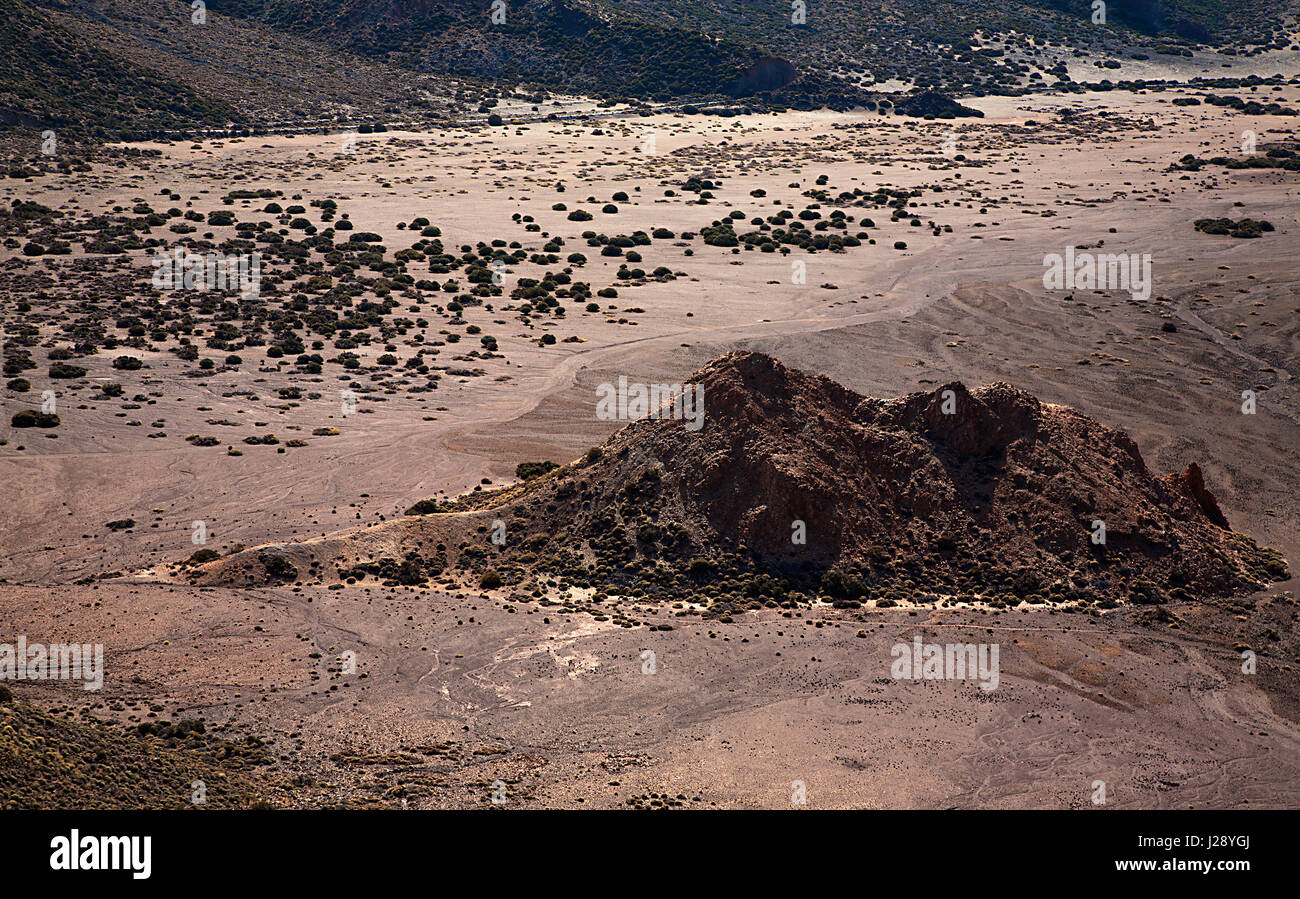 Vulkanlandschaft der Insel Teneriffa, Kanarische Inseln, Spanien. Stockfoto