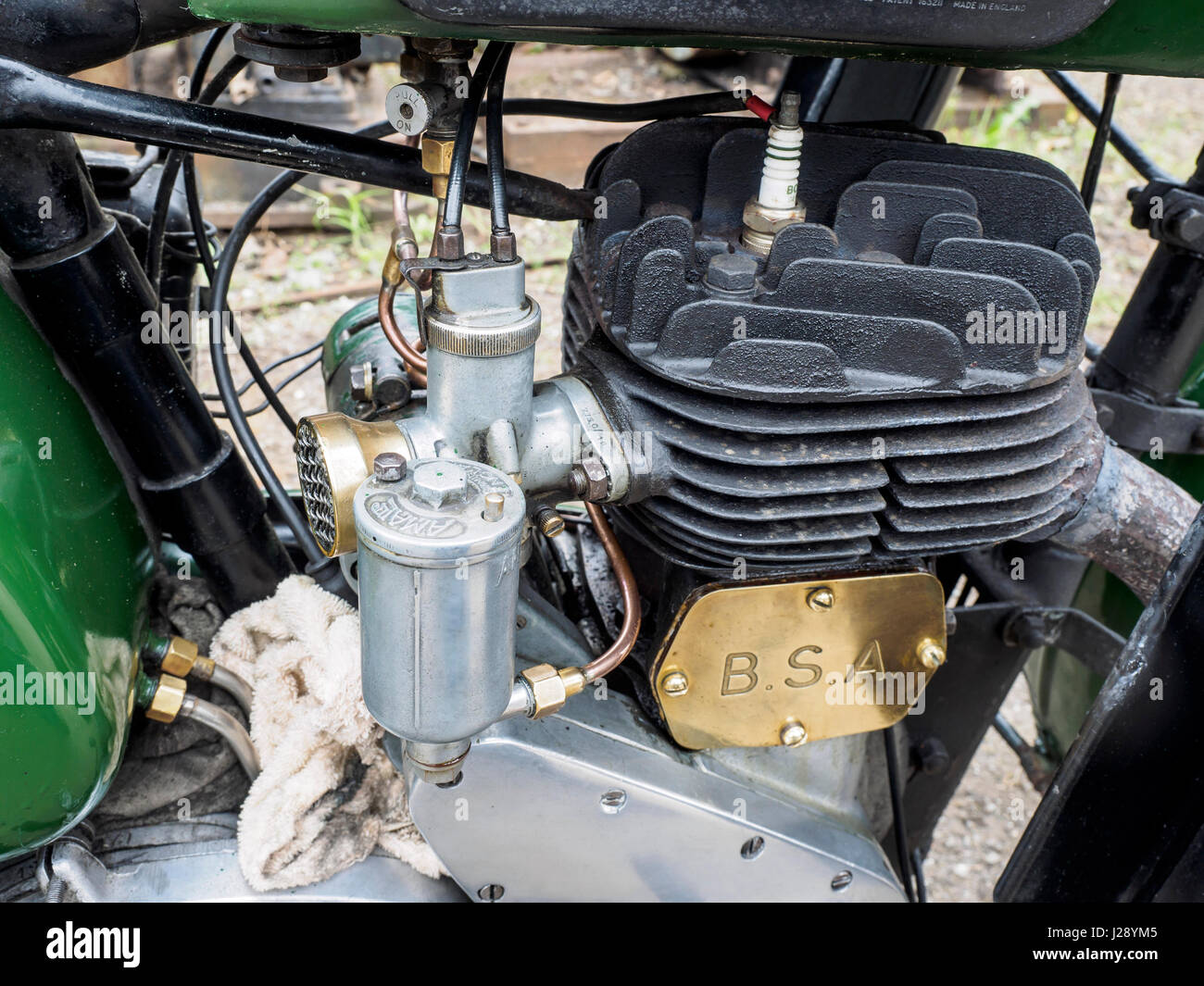 Die BSA M20 ist ein britischer Motorrad gemacht von Birmingham Small Arms Company (BSA) in ihrer Fabrik in Small Heath, Birmingham von 1937 bis 1955. Stockfoto