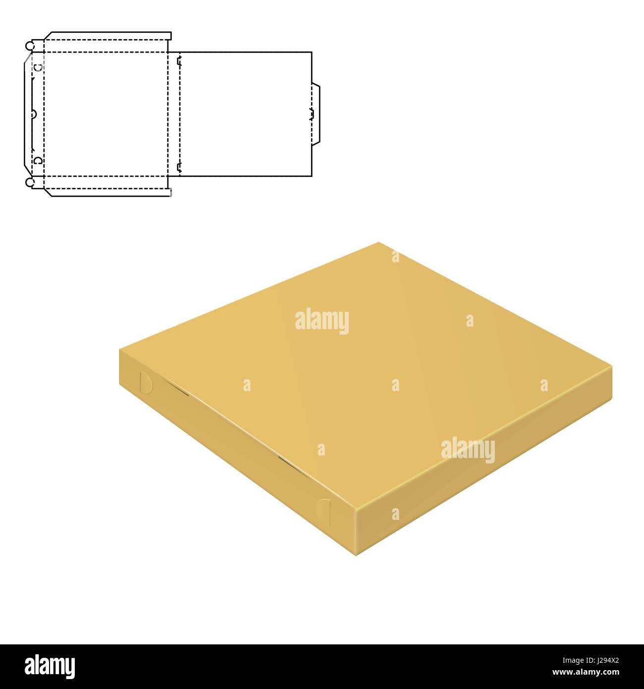 Mock-up klar Box Stock Vektor