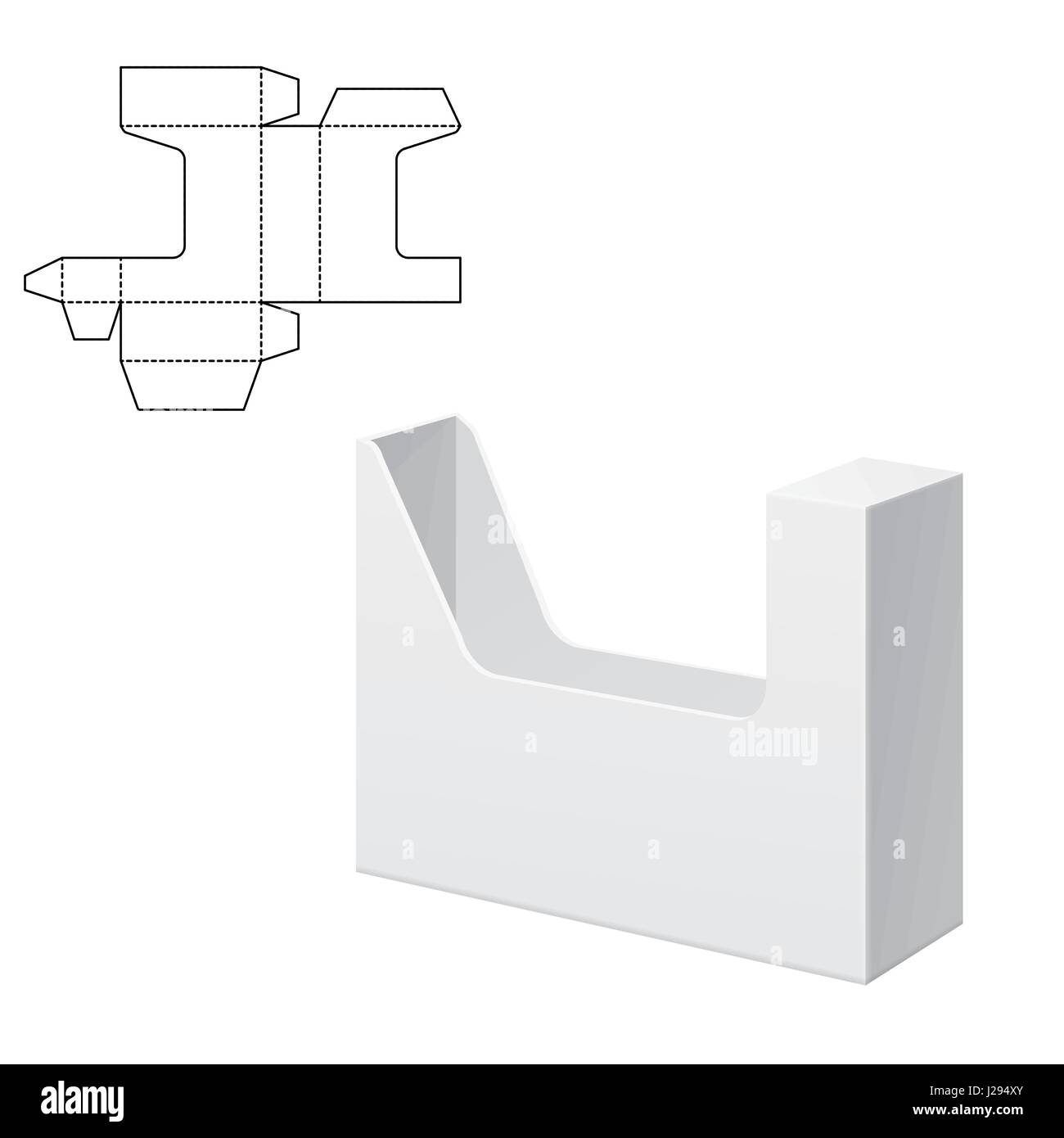 Mock-up klar Box Stock Vektor