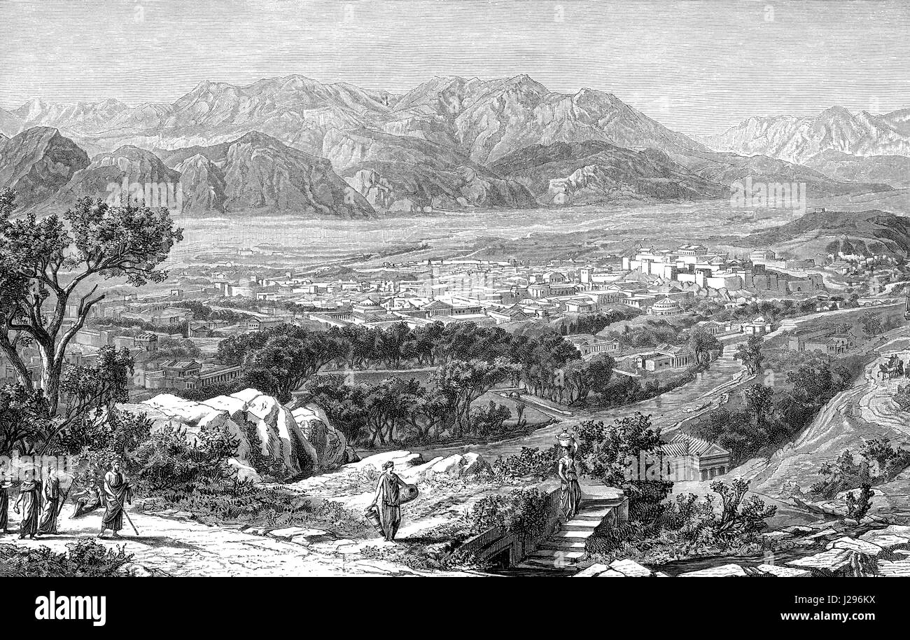 Sparta, ein prominenter Stadtstaat im antiken Griechenland Stockfoto