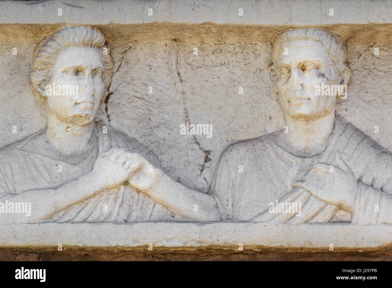Unendliche Liebe ("Grab des die Schlussbilder" - Via Appia) Stockfoto