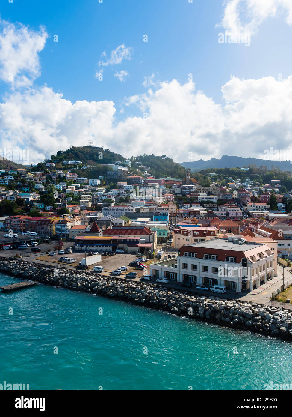 Saint George Hafen, Grenada, kleine Antillen Stockfoto