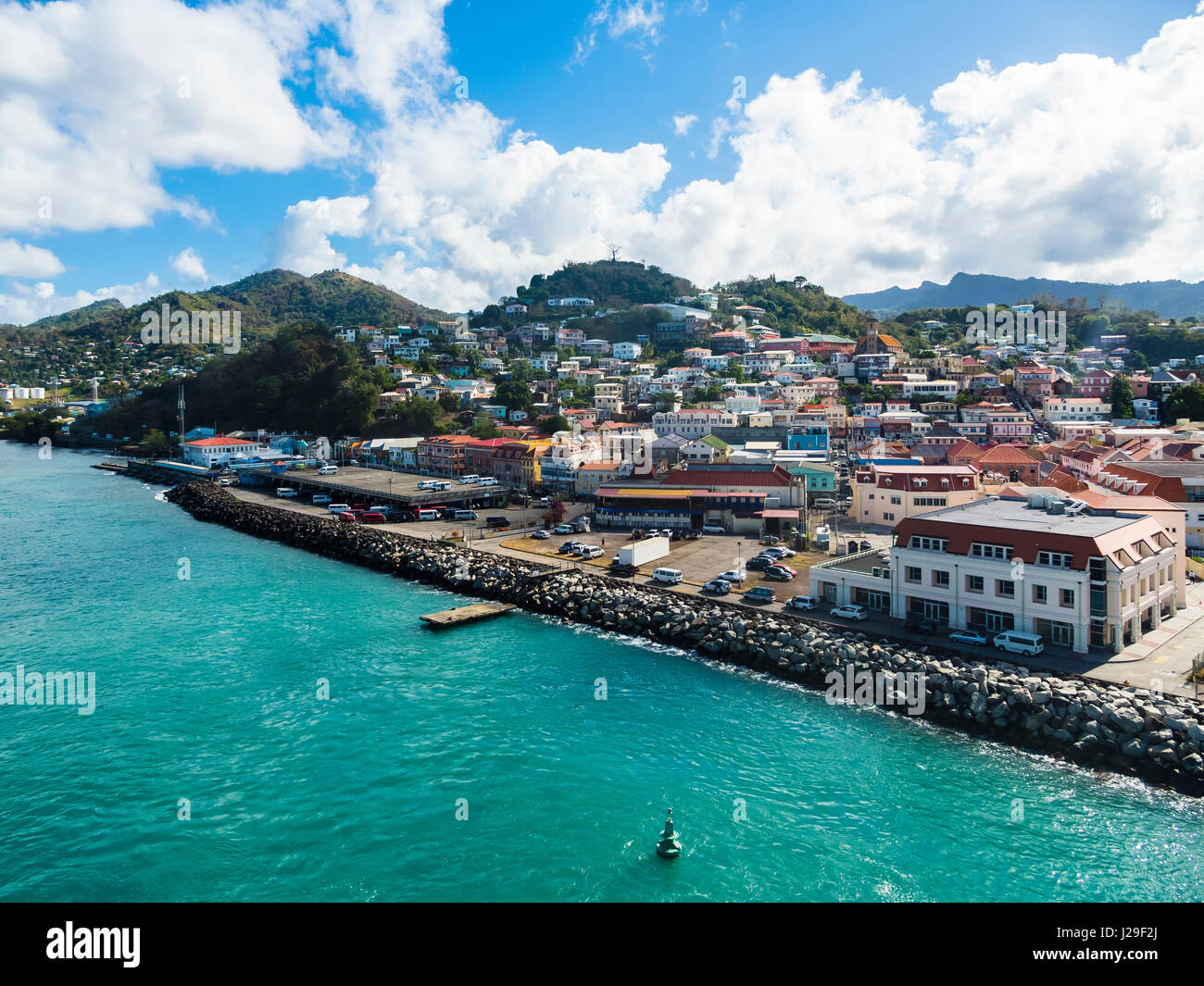 Saint George Hafen, Grenada, kleine Antillen Stockfoto
