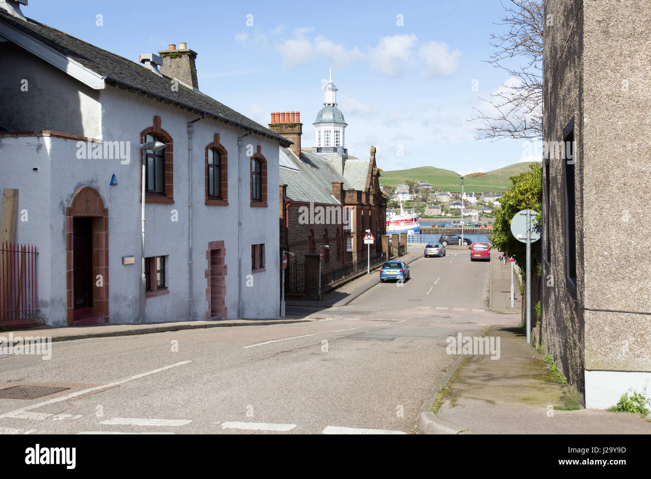 St John Street, Campbeltown, Halbinsel Kintyre, Schottland, Vereinigtes Königreich Stockfoto