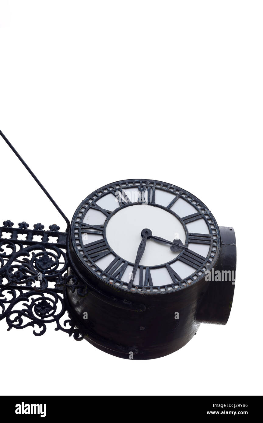 Große Uhr mit römischen Ziffern Stockfoto