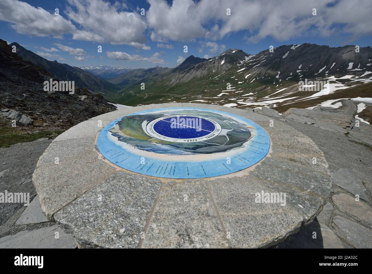 Panoramablick auf den Col-Engel Stockfoto