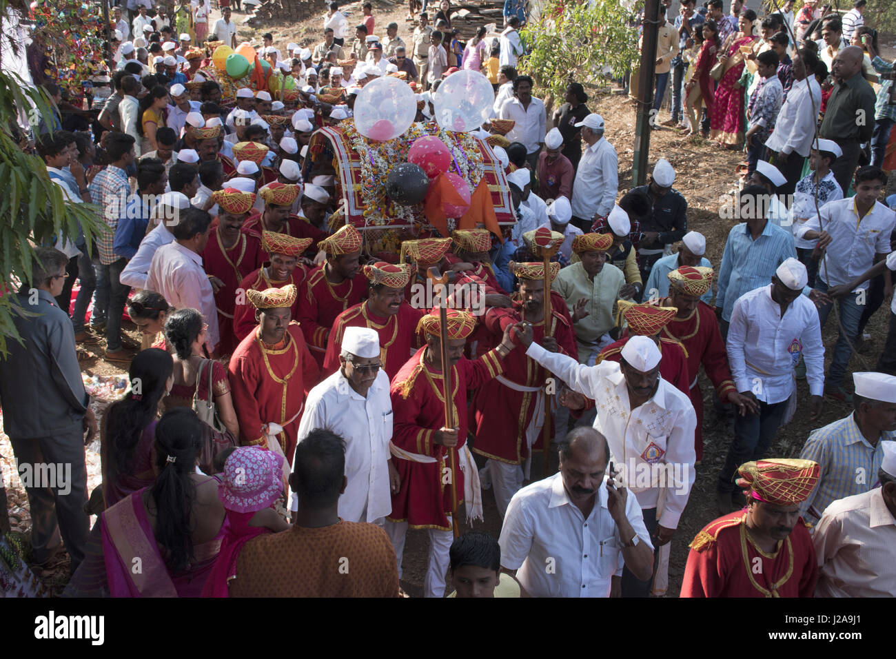 Chiplun Palki festival Stockfoto