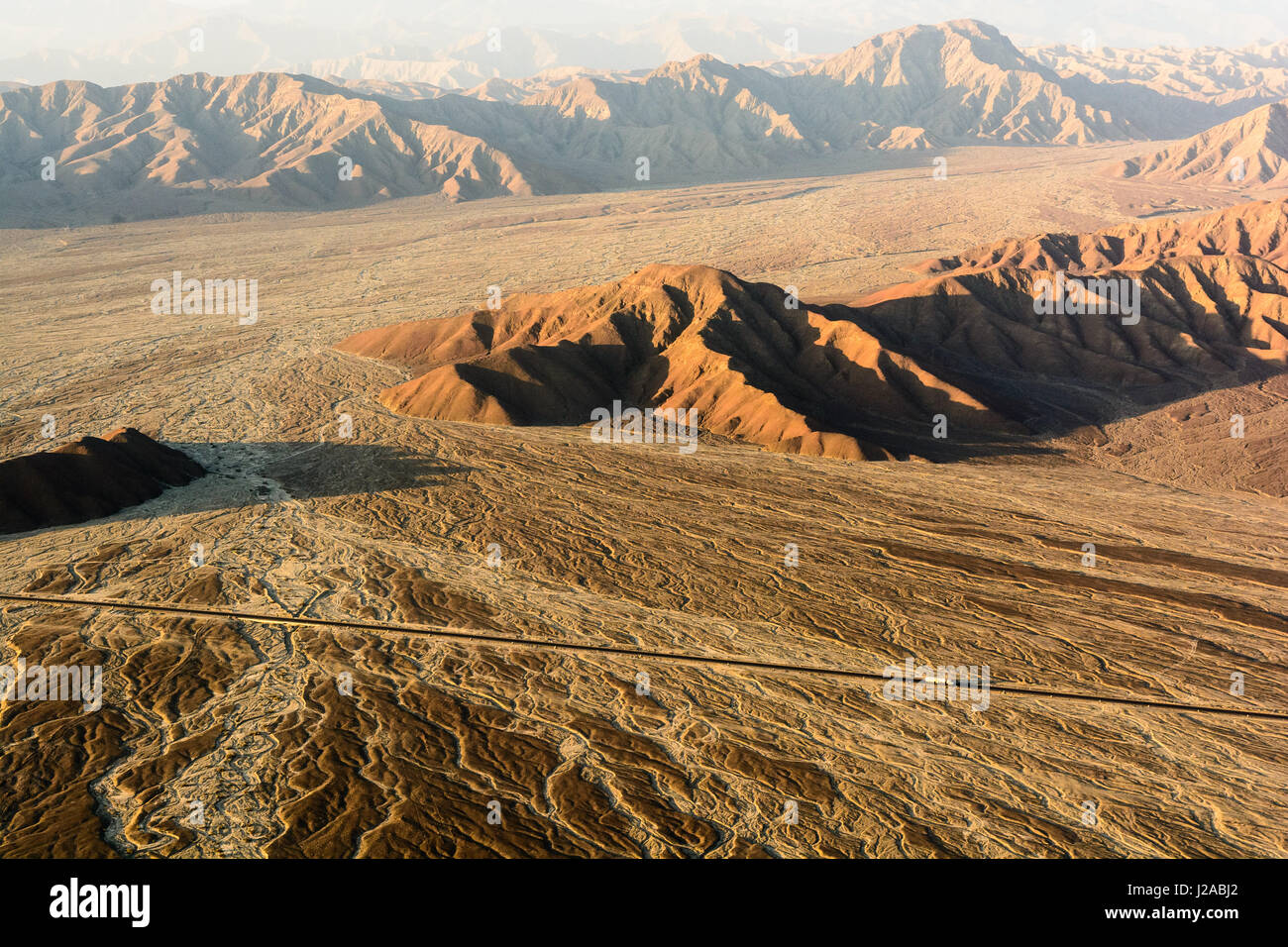 Peru, Ica, Nazca, sightseeing über die Linien von Nazca bis zum Sonnenuntergang Stockfoto