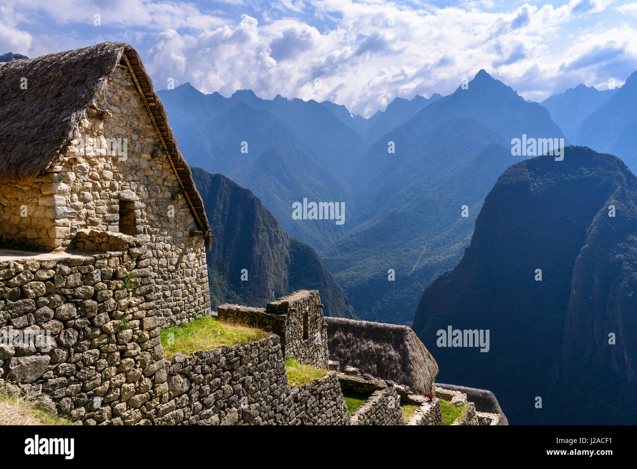 Peru, Cusco, Urubamba, Machupicchu ist ein UNESCO-Weltkulturerbe Stockfoto