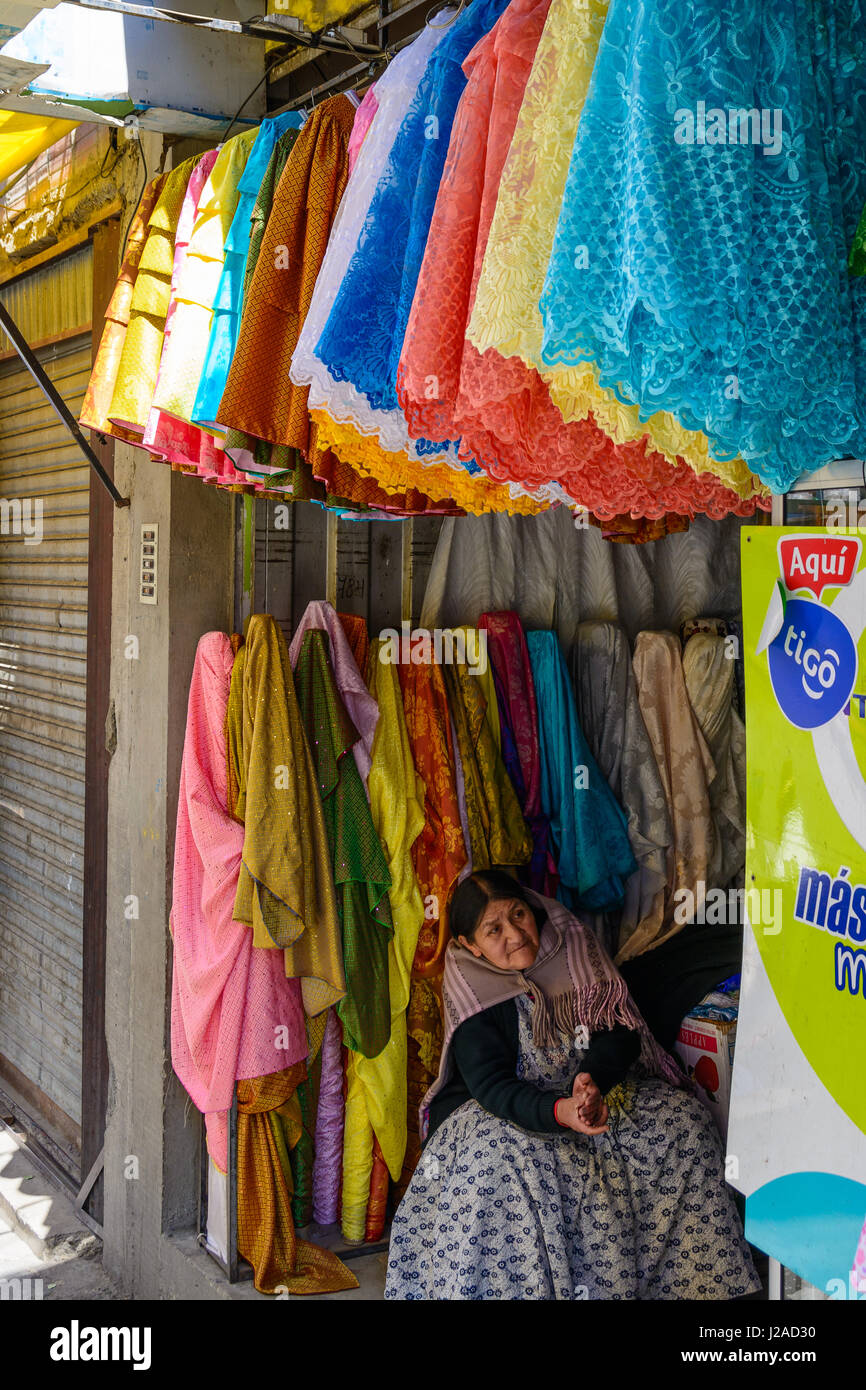 Departamento De La Paz, Bolivien, La Paz, Markt in La Paz Stockfoto