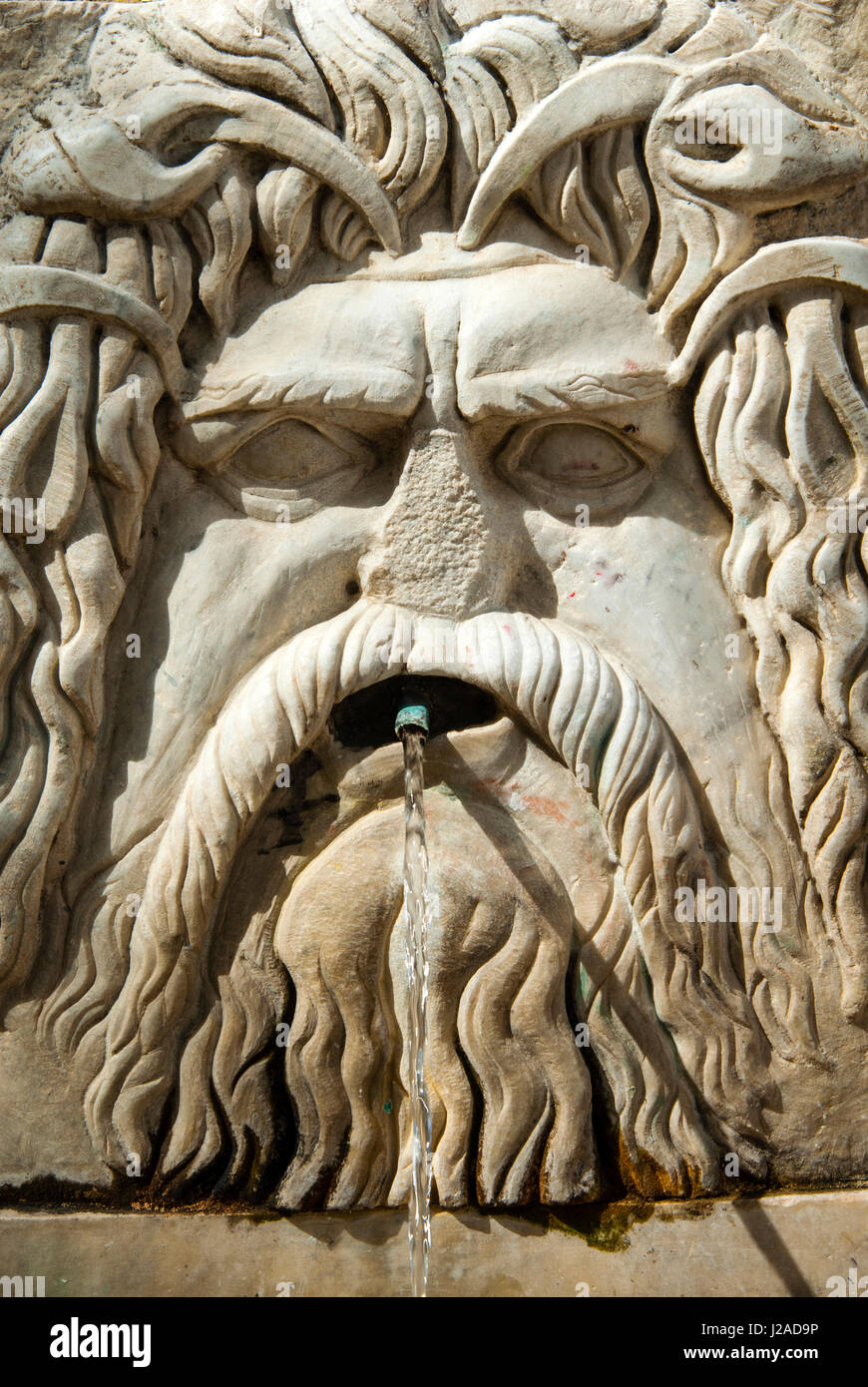 Römischen Brunnen Hochrelief, Nationalmuseum in Karthago Byrsa Hügel, punischen Website von Karthago, UNESCO-Weltkulturerbe, Tunesien, Nordafrika Stockfoto