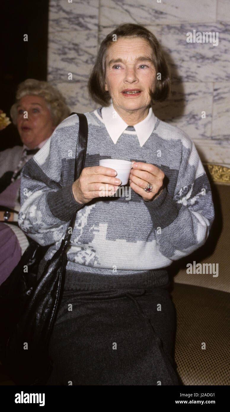 EVA HENNING schwedische, norwegische Schauspielerin am königlichen Theater Dramaten 1988 Stockfoto