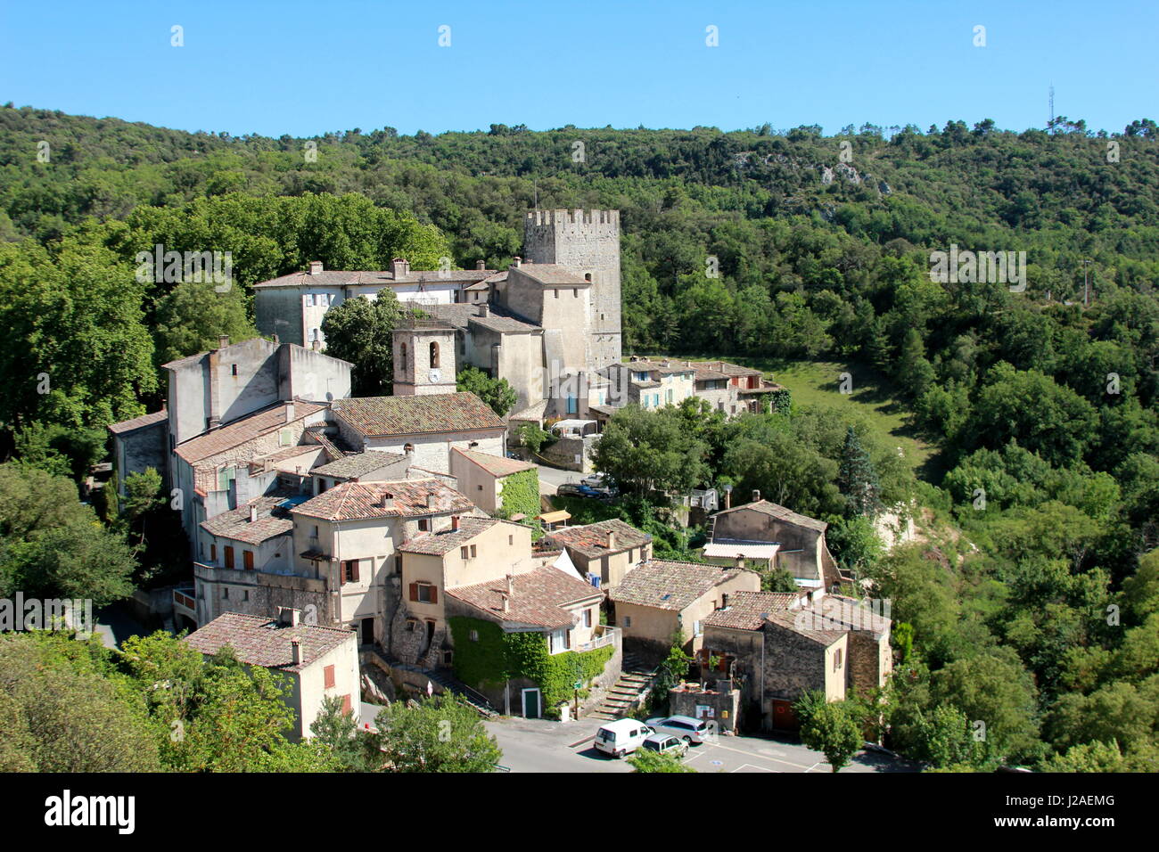 Esparron de Verdon, Alpes de Haute Provence, 04, PACA, Frankreich, Europa Stockfoto