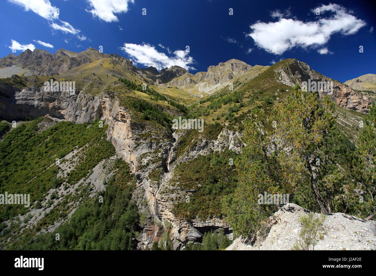 Col de la Cayolle, Alpes-Maritimes, 06, Nationalpark Mercantour, PACA, Frankreich. Stockfoto