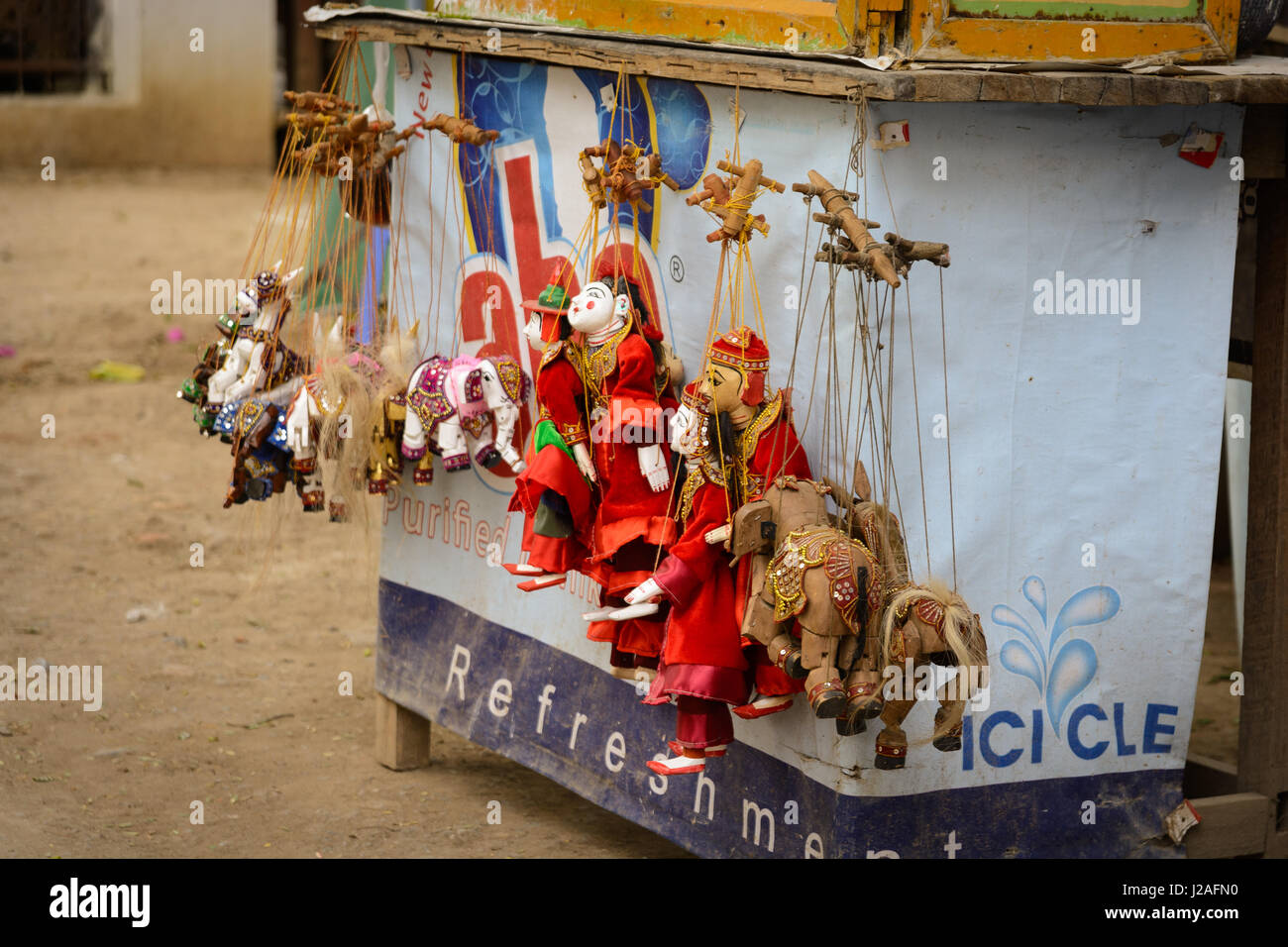 Myanmar (Burma), Mandalay Region, Mandalay, Puppenspiel Stockfoto