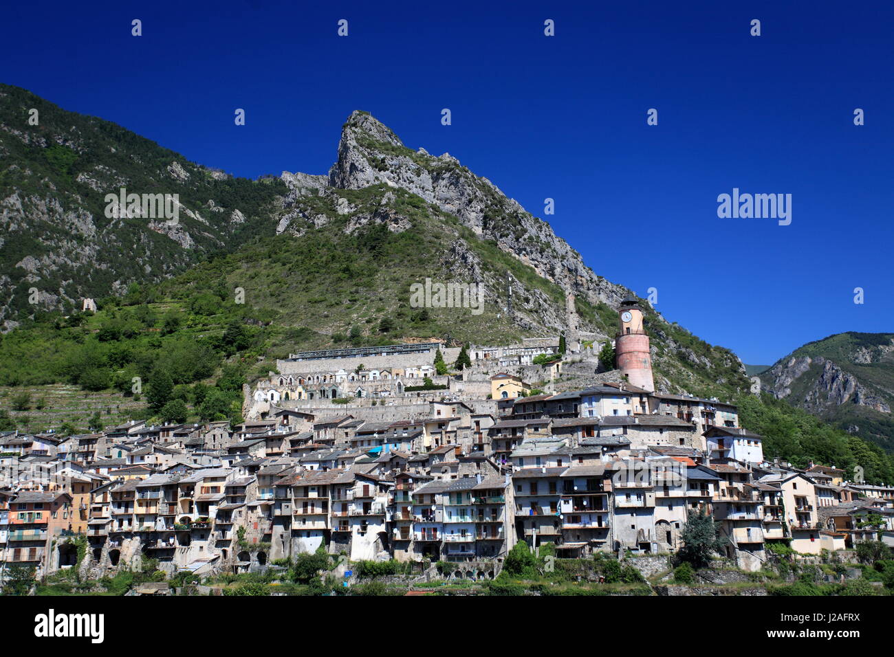 Tende, Alpes Maritimes, Roya Valley, Frankreich Stockfoto