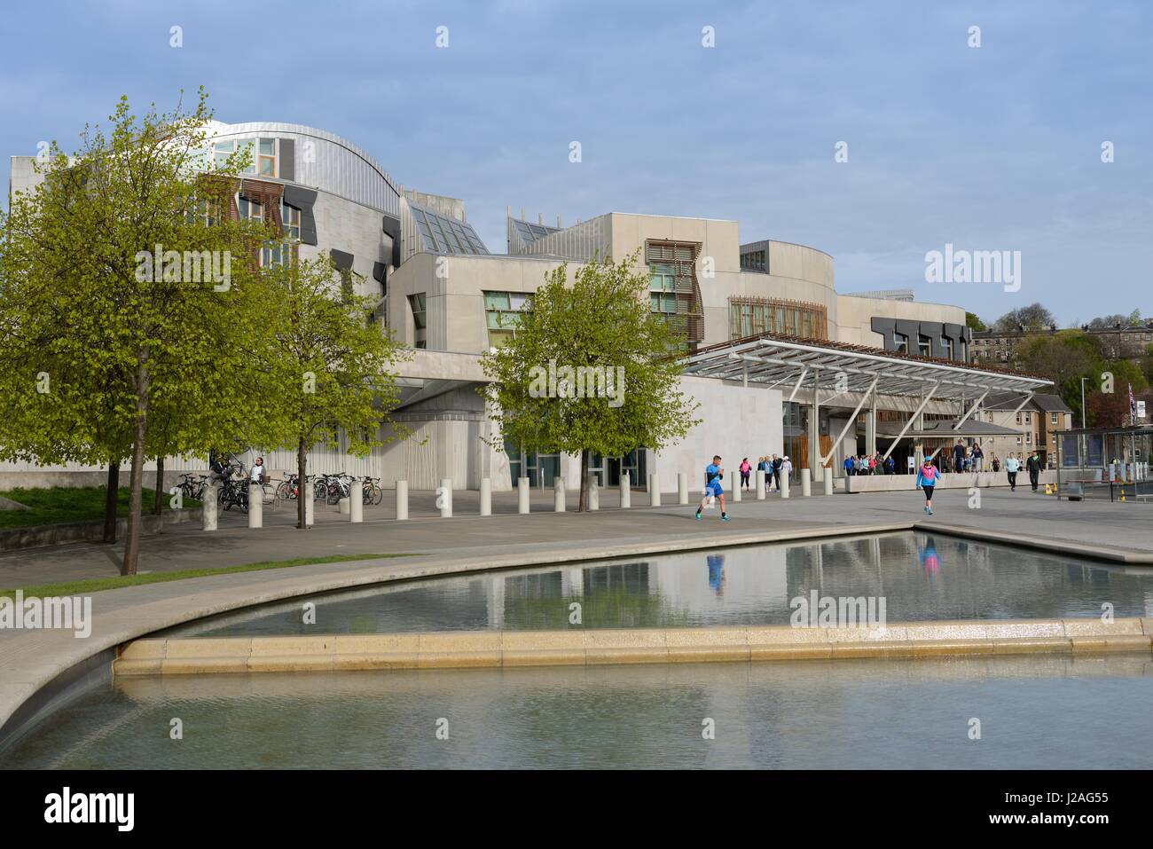 Schottische Parlamentsgebäude in Holyrood in Edinburgh, Scotland, UK Stockfoto