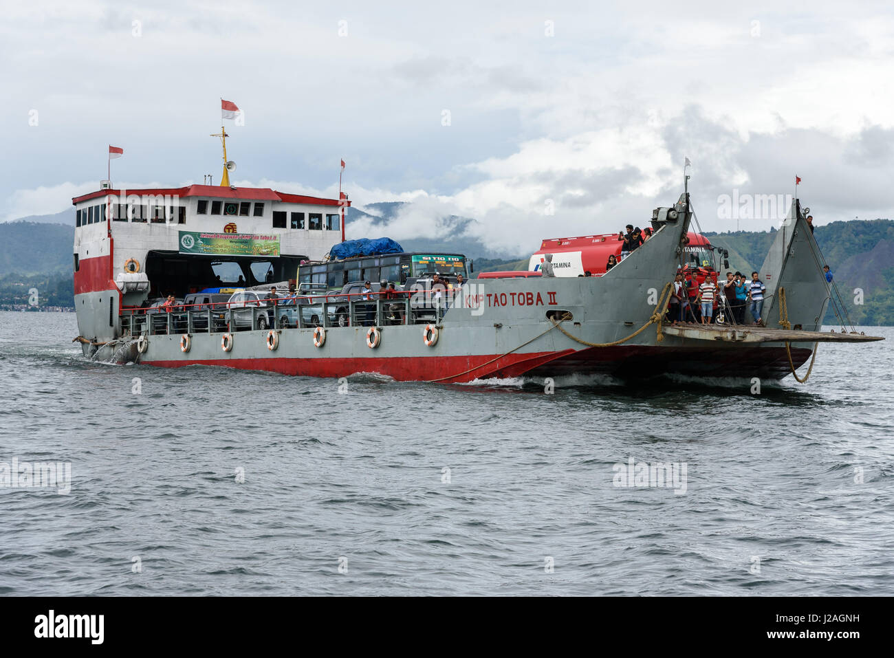 Sumatera Utara, Indonesien Kabudata Samosir, Lake Toba Stockfoto