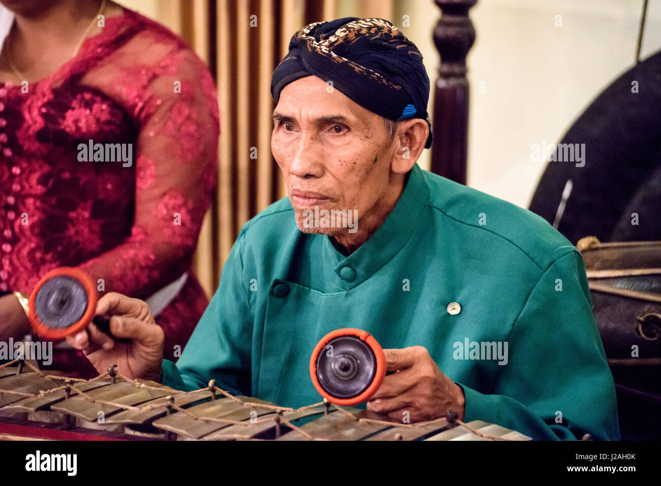 Indonesien, Java, Yogyakarta, Ramayana Leistung, einer alten indischen Epos über den Kampf des guten gegen das Böse Stockfoto