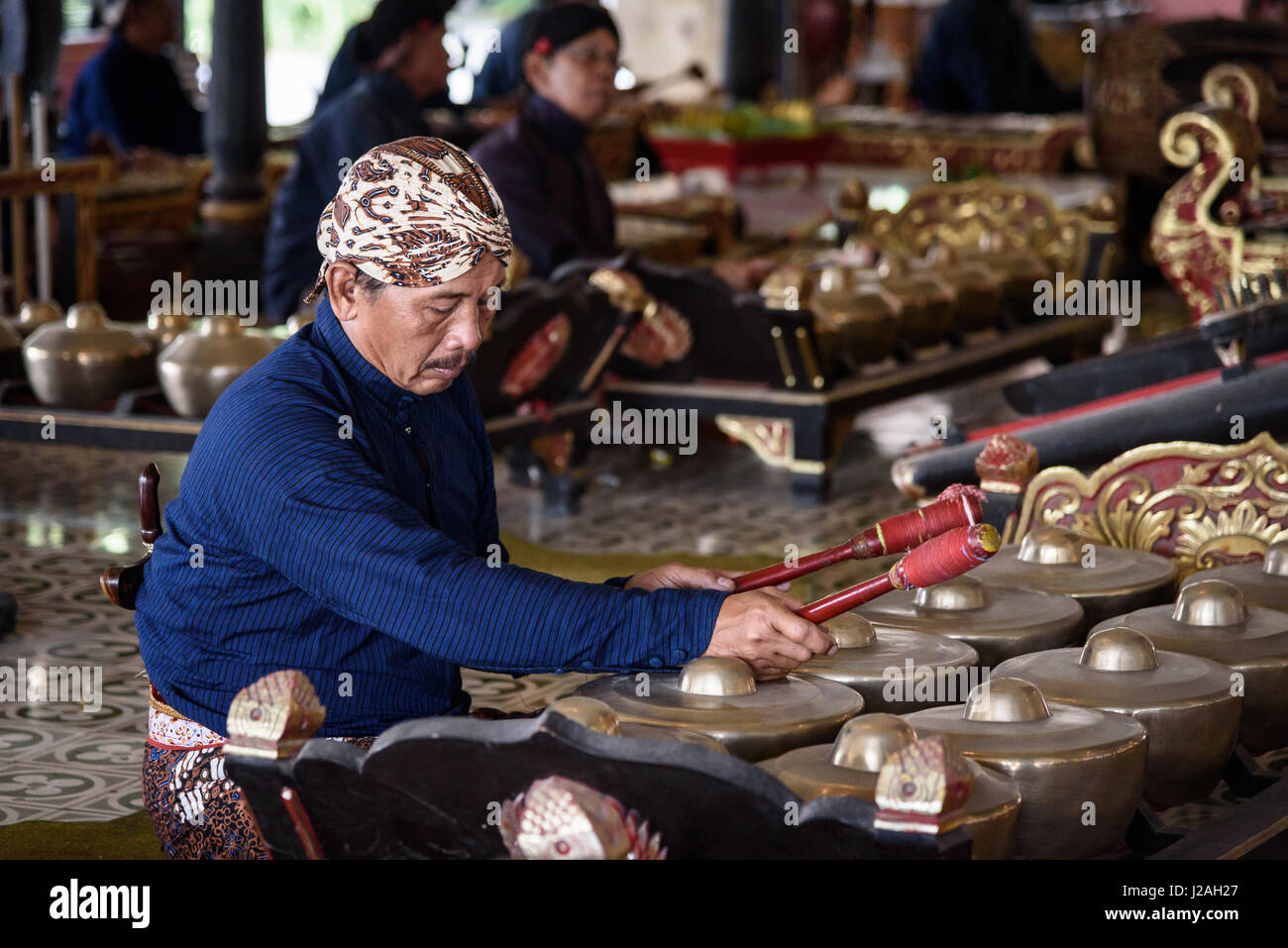 Gamelan-Orchester im Palast