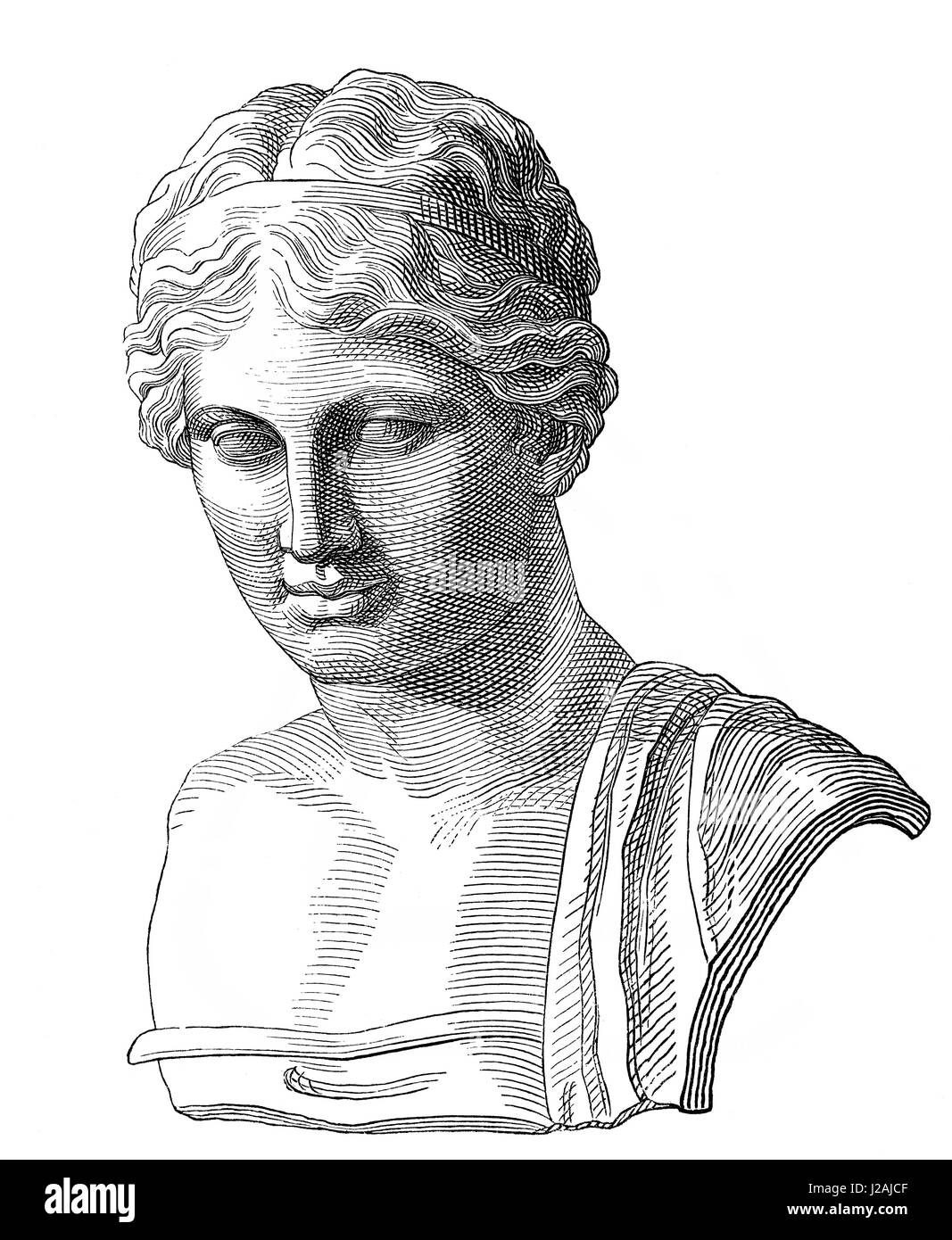 Sappho, um 630-c. 570 v. Chr., eine archaische griechische Dichter von der Insel Lesbos Stockfoto