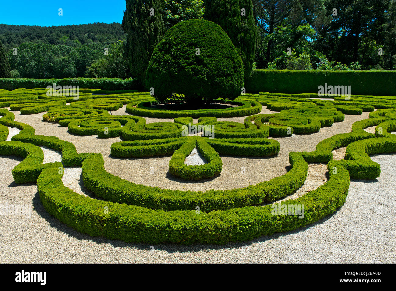 Barockgarten, Mateus Palast, Palacio de Mateus, Mateus, Vila Real, Portugal Stockfoto
