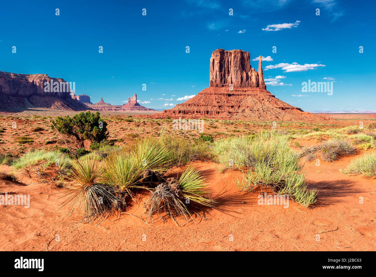 Schöne Monument Valley, Arizona Stockfoto