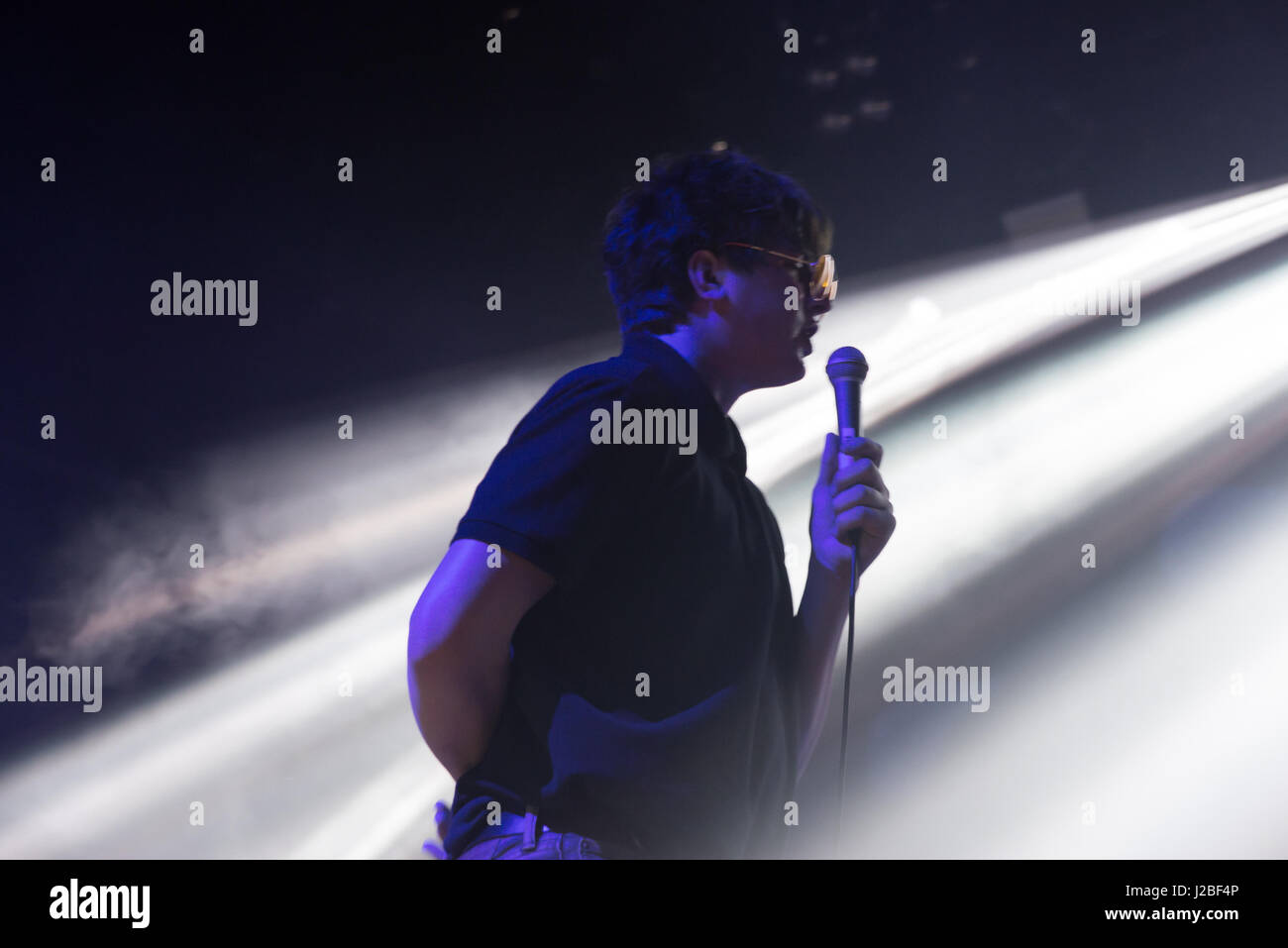 Britische Indie-Rock-Band Kohl, führen Sie auf der Bühne im O2 Forum Kentish Town. Das Lineup besteht aus Lee Broadbent, Joe Martin, Eoghan Clifford, Stephen Evans und Asa Morley. (Foto: Alberto Pezzali/Pacific Press) Stockfoto