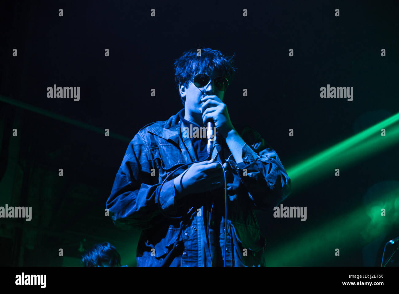 Britische Indie-Rock-Band Kohl, führen Sie auf der Bühne im O2 Forum Kentish Town. Das Lineup besteht aus Lee Broadbent, Joe Martin, Eoghan Clifford, Stephen Evans und Asa Morley. (Foto: Alberto Pezzali/Pacific Press) Stockfoto