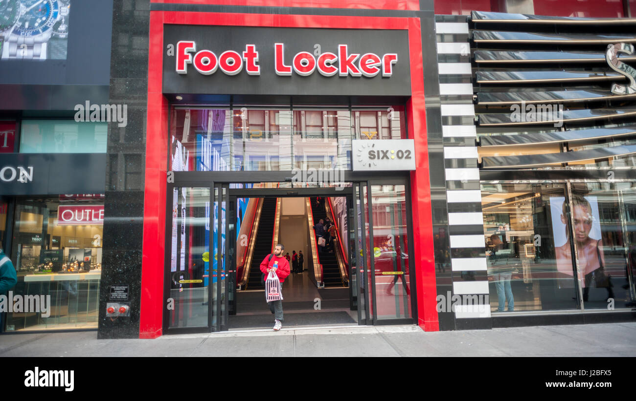 New York City Foot Locker Stockfotos New York City Foot Locker