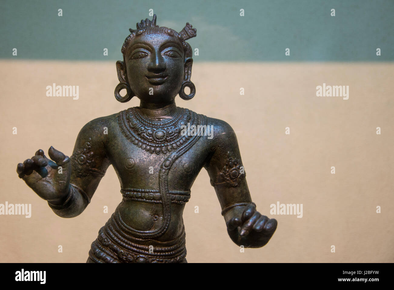 Sri Lanka, Colombo, National Museum aka Sri Lanka National Museum, größtes Museum in Sri Lanka. Sundaramurtiswami (11.-12. Jahrhundert n. Chr.) Bronze solide Stockfoto