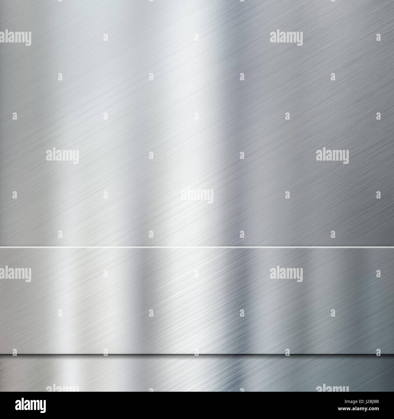 metallischen Streifen gegenüber Aluminium gebürstet Hintergrund 3d illustration Stockfoto