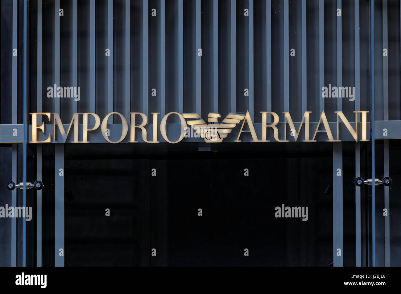 Emporio Armani Glasgow Shop Stockfoto
